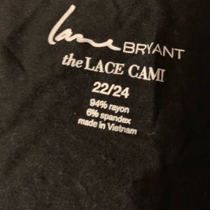 Lane Bryant Tops - Lace Lane Bryant Cami Lane Bryant Tops - Lace Lane Bryant Cami